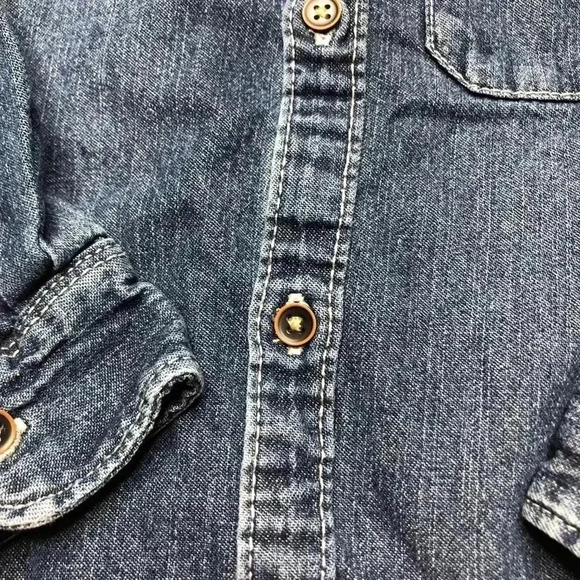 Carter’s Long Sleeved  Collared Jean Shirt Size 3T - Picture 4 of 16